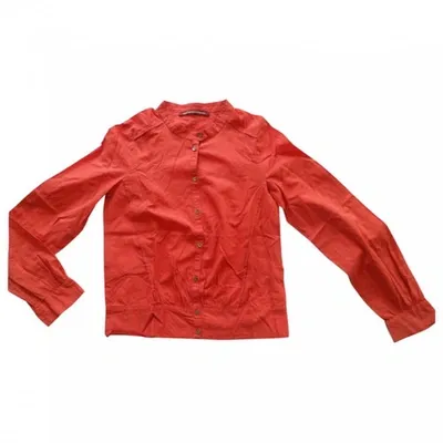 Pre-owned Comptoir Des Cotonniers Red Cotton Top