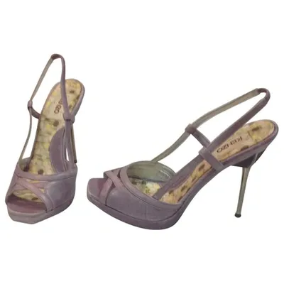 Pre-owned Kenzo Purple Leather Sandals