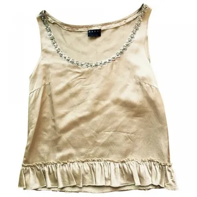 Pre-owned Marni Beige Silk Top