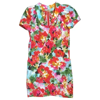 Pre-owned Balenciaga Printed Dress In Multicolour