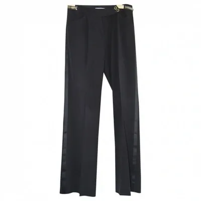 Pre-owned Dolce & Gabbana Black Wool Trousers