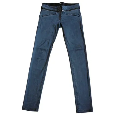 Pre-owned Hudson Slim Jeans In Grey