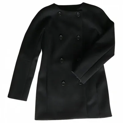 Pre-owned Vionnet Wool Coat In Black