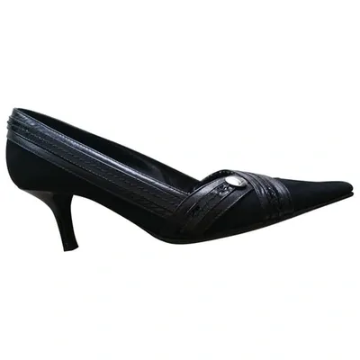 Pre-owned Dior Leather Heels In Black