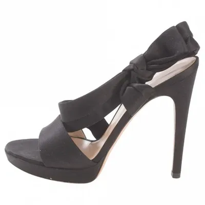 Pre-owned Casadei Sandals In Black