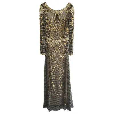 Pre-owned Temperley London Silk Maxi Dress In Black