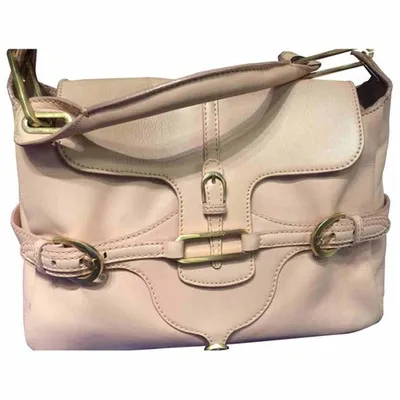 Pre-owned Jimmy Choo Leather Handbag In Pink