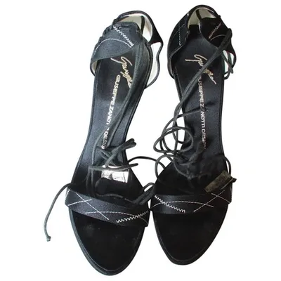 Pre-owned Giuseppe Zanotti Leather Heels In Black