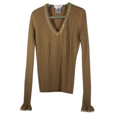 Pre-owned Dior Wool Jumper In Camel