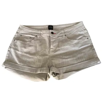 Pre-owned Swildens Mini-shorts In Beige