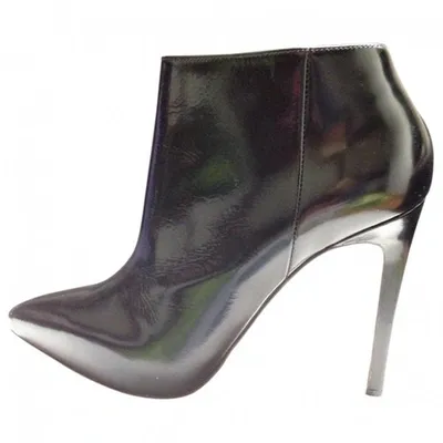 Pre-owned Marni Leather Ankle Boots In Black