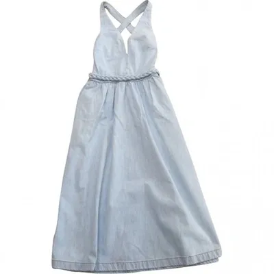 Pre-owned Valentino Mid-length Dress In Blue