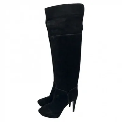 Pre-owned Sergio Rossi Boots In Black