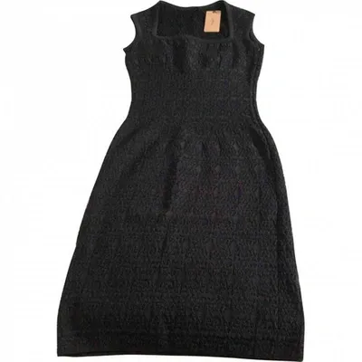 Pre-owned Alaïa Mid-length Dress In Black