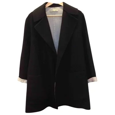 Pre-owned Balenciaga Wool Coat In Black