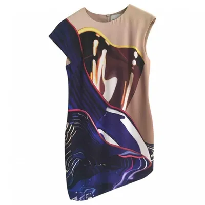 Pre-owned Mary Katrantzou Silk Mini Dress In Multicolour