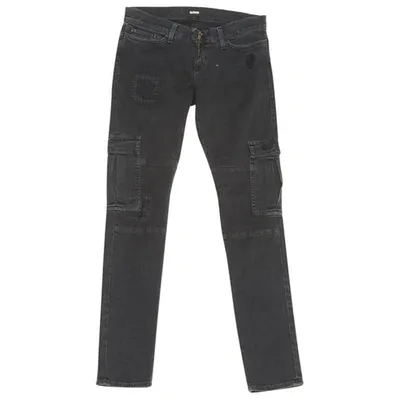 Pre-owned Hudson Slim Jeans In Grey