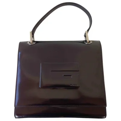 Pre-owned Gucci Leather Handbag In Black