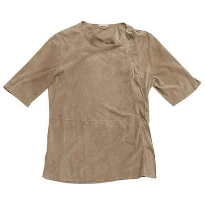 Pre-owned Bottega Veneta T-shirt In Brown