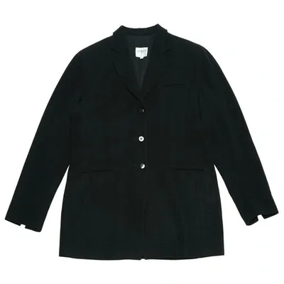 Pre-owned Giorgio Armani Wool Blazer In Black