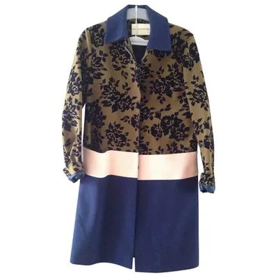 Pre-owned Mary Katrantzou Wool Coat In Multicolour