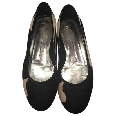 Pre-owned Giuseppe Zanotti Pony-style Calfskin Ballet Flats