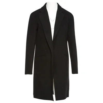 Pre-owned Faith Connexion Wool Coat In Black