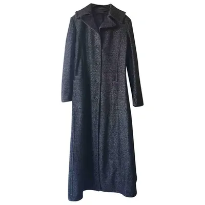 Pre-owned Ermanno Scervino Wool Coat In Grey