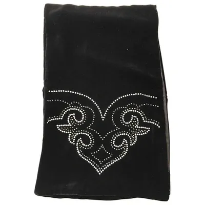 Pre-owned Givenchy Velvet Scarf In Black