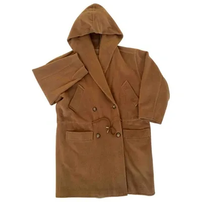 Pre-owned Max Mara Wool Coat In Camel