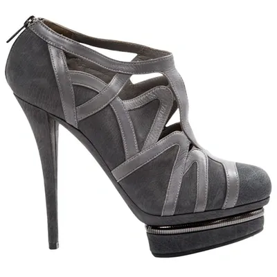 Pre-owned Le Silla Ankle Boots In Grey