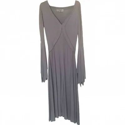 Pre-owned Saint Laurent Maxi Dress In Purple