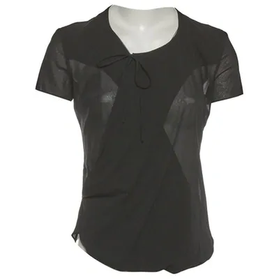 Pre-owned Balenciaga Silk Blouse In Black