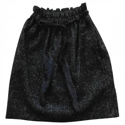 Pre-owned Dolce & Gabbana Wool Mid-length Skirt In Grey