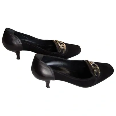 Pre-owned Sergio Rossi Leather Heels In Black