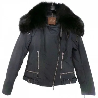 Pre-owned Moncler Puffer In Black