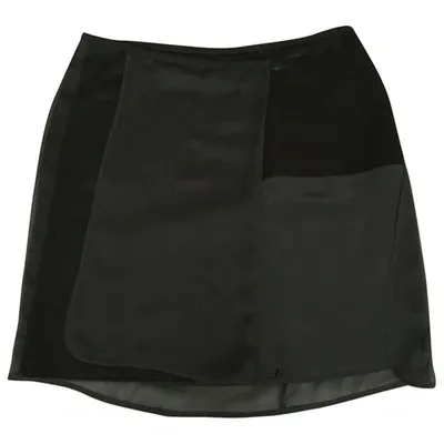 Pre-owned Reed Krakoff Silk Mini Skirt In Green