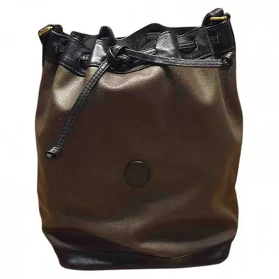 Pre-owned Trussardi Leather Handbag In Brown