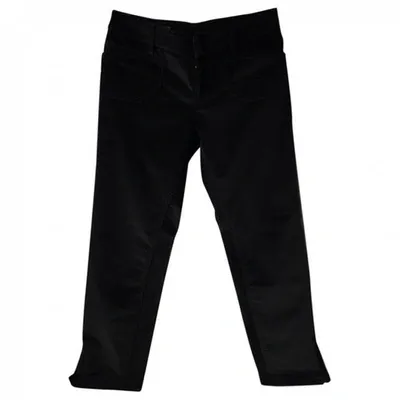 Pre-owned Gucci Straight Pants In Black