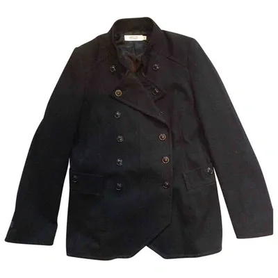 Pre-owned Comptoir Des Cotonniers Wool Jacket In Black