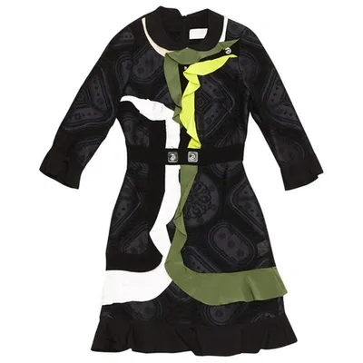 Pre-owned Peter Pilotto Mini Dress In Black