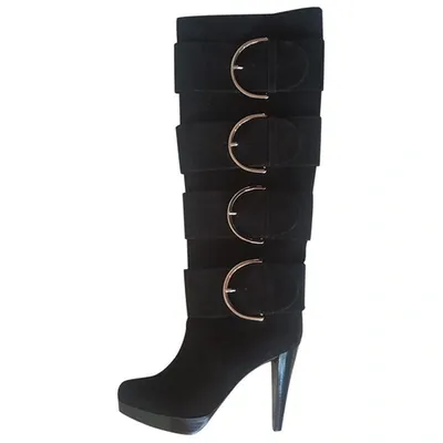 Pre-owned Walter Steiger Boots In Black