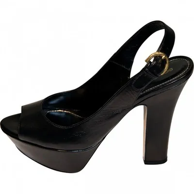 Pre-owned Sergio Rossi Leather Heels In Black