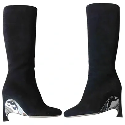 Pre-owned Dior Boots In Black