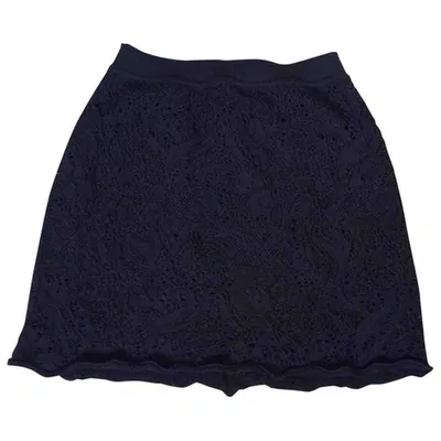 Pre-owned Red Valentino Black Cotton Skirt