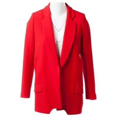 Pre-owned Preen By Thornton Bregazzi Wool Blazer In Red