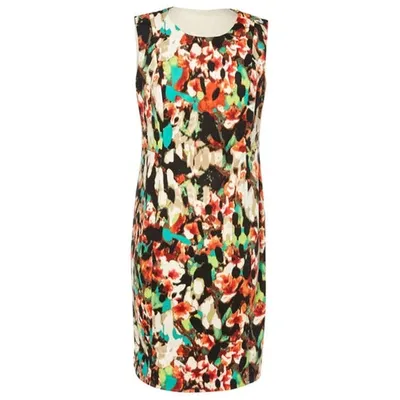 Pre-owned Calvin Klein Mid-length Dress In Multicolour