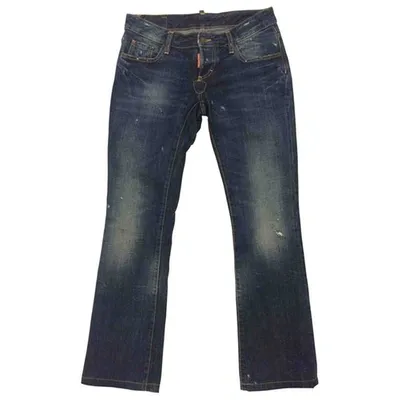 Pre-owned Dsquared2 Straight Jeans In Blue