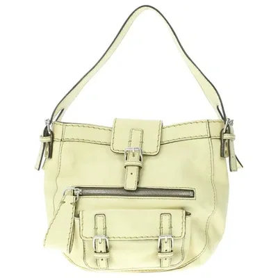 Pre-owned Chloé Leather Handbag In Beige