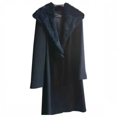 Pre-owned Dolce & Gabbana Wool Coat In Black